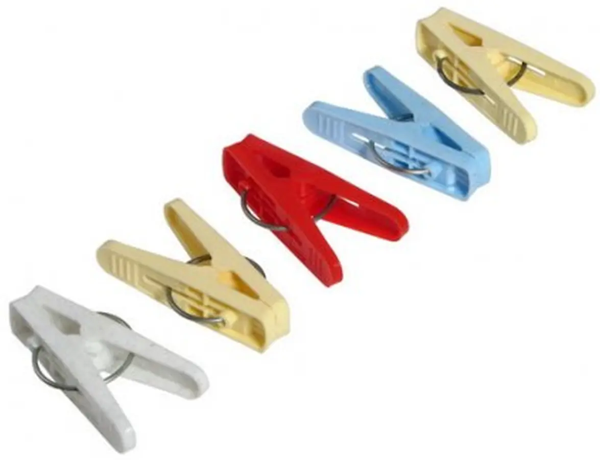 НАБОР ПРИЩЕПОК пластмассовых 20 шт. 9,5 см (арт. С17Н, код 780663)