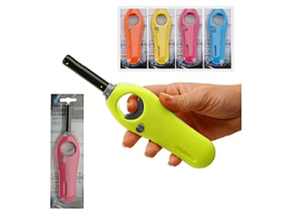 ЗАЖИГАЛКА ГАЗОВАЯ в пластмассовом корпусе 18,5 см (код 206244)