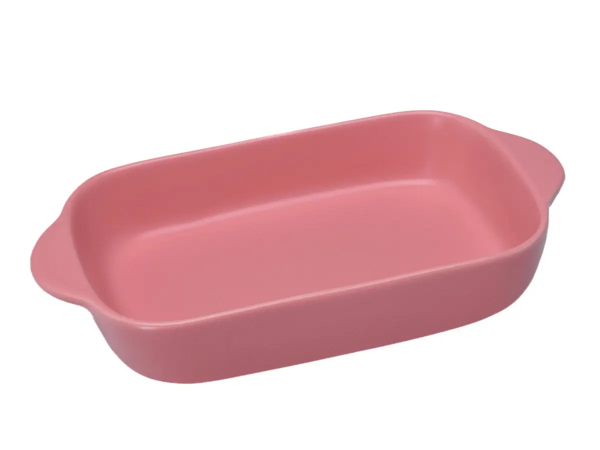 БЛЮДО ДЛЯ ЗАПЕКАНИЯ керамическое с ручками 23 см (арт. Z11135-M.Pink, код 266135)