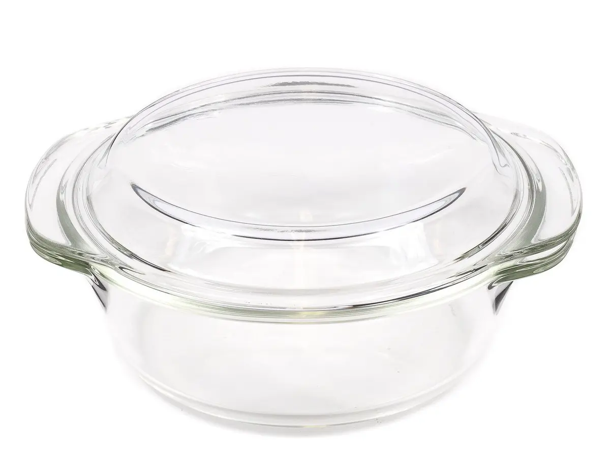 КАСТРЮЛЯ стеклянная с крышкой круглая 2 л (арт. LHP-BO-2.0, код 223152)