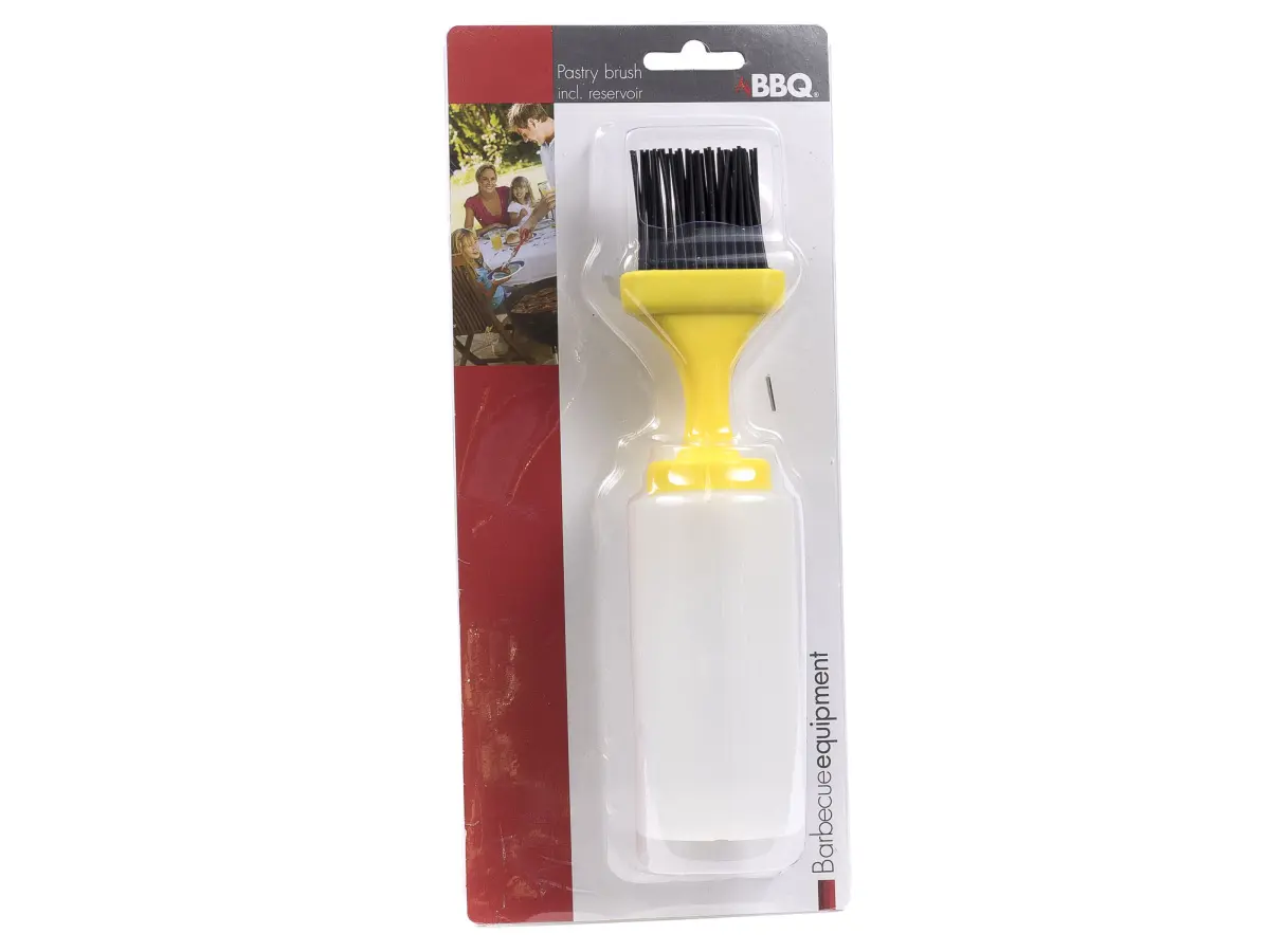 КИСТЬ ДЛЯ ТЕСТА силиконовая с емкостью для масла (код 092831)