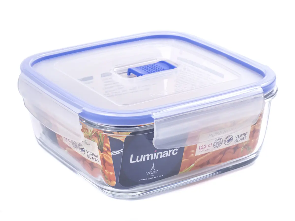 КОНТЕЙНЕР стеклянный "Purebox Active" 1220 мл с пластмассовой крышкой (арт. P3552, код 176427)