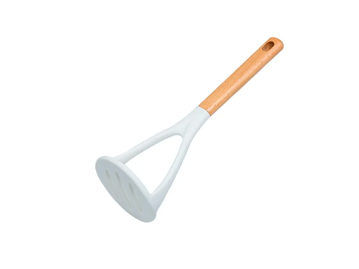 МЯЛКА ДЛЯ КАРТОФЕЛЯ силиконовая с деревянной ручкой 26 см (арт. 991966, код 271498)