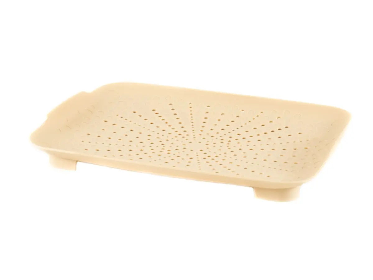 СУШИЛКА-ПОДДОН УНИВЕРСАЛЬНАЯ пластмассовая бежевая 34,7*27*4 см (арт. 431295307, код 600872)
