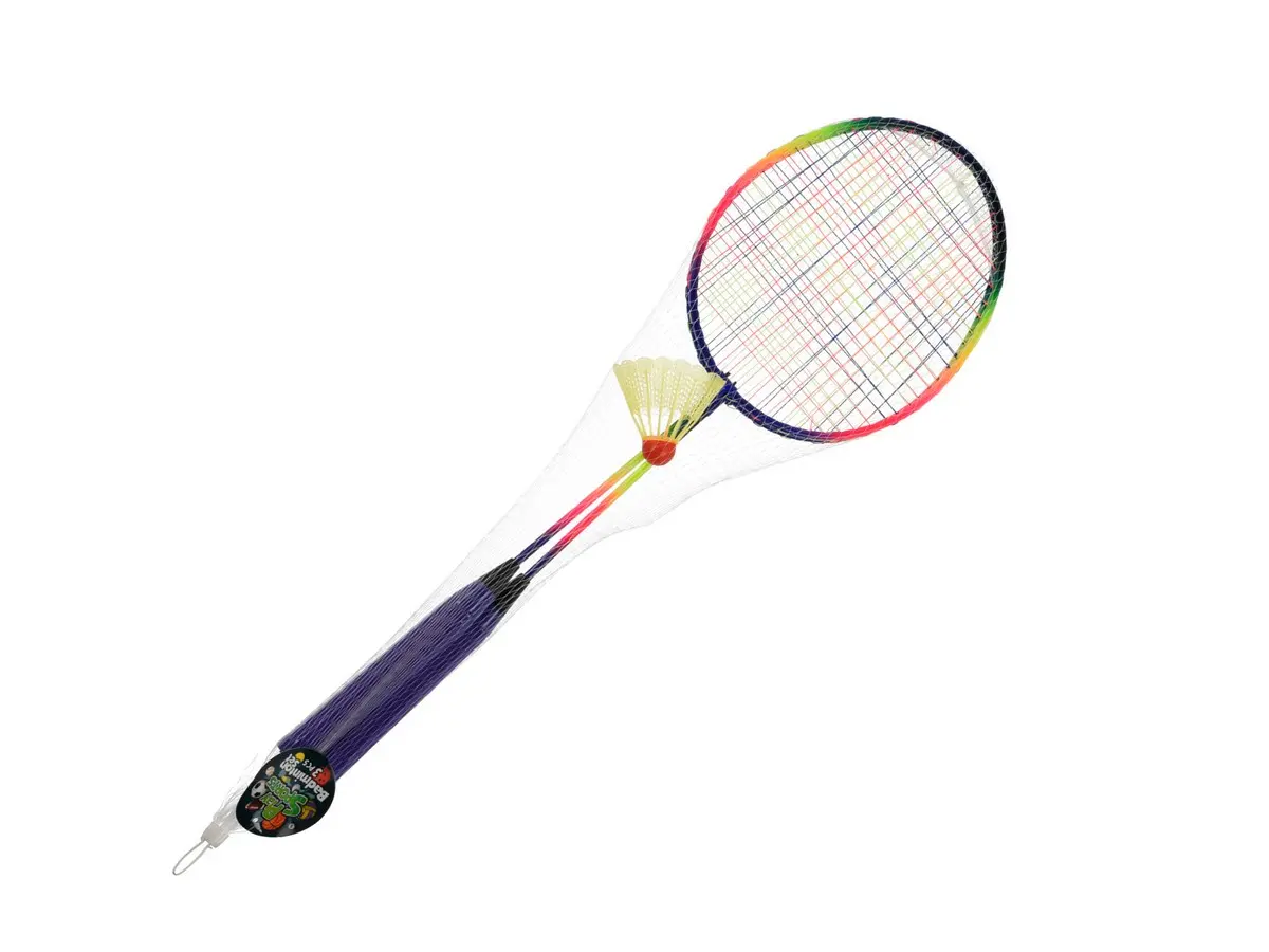 НАБОР ДЛЯ ИГРЫ В БАДМИНТОН 3 пр.: 2 ракетки, воланчик (код 044526)