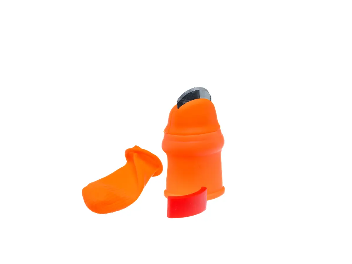 НОЖ САДОВЫЙ НА ПАЛЕЦ металл/резина + защитный напальчник (арт. 29668059, код 271092)