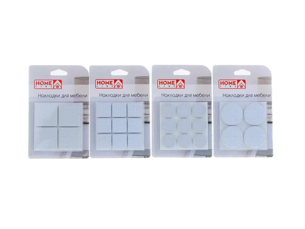 НАБОР НАКЛАДОК ДЛЯ МЕБЕЛИ ева в ассортименте 4 шт. 3,8 см или 9 шт. 2,5 см (арт. M-00571, код 264704)