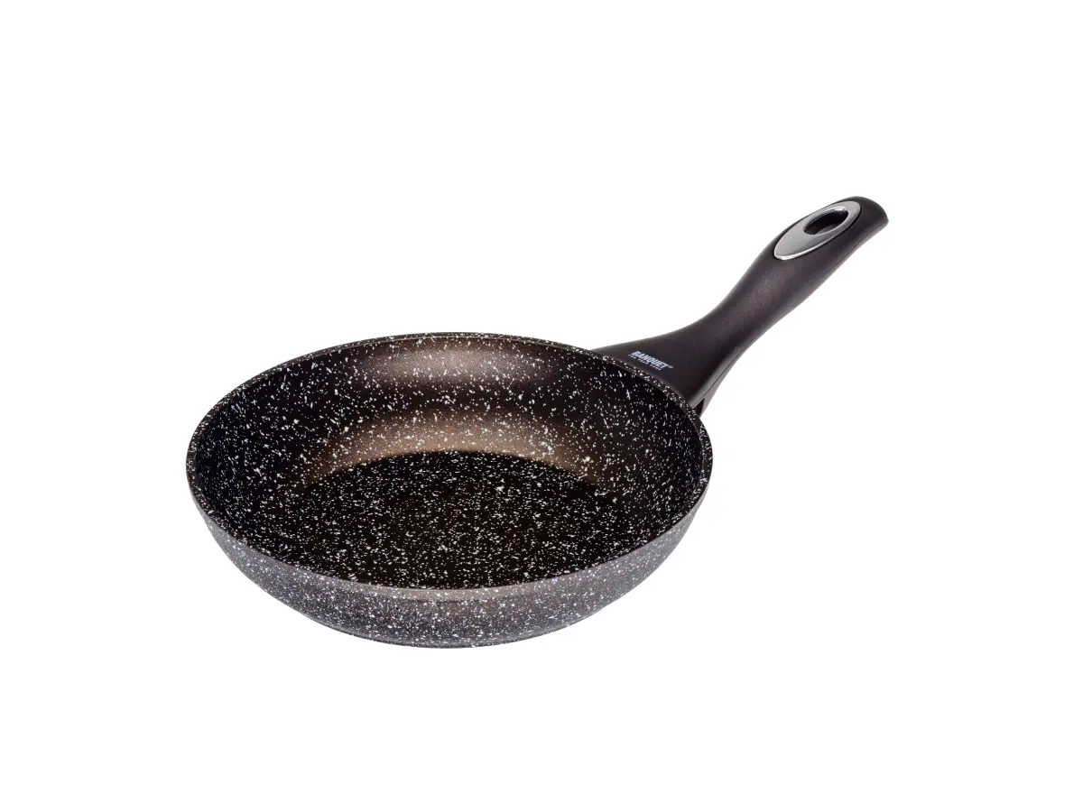 СКОВОРОДА алюминиевая антипригарная с гранитной крошкой "Premium Granite Dark Brown" 20 см (арт. 40055120, код 485880)