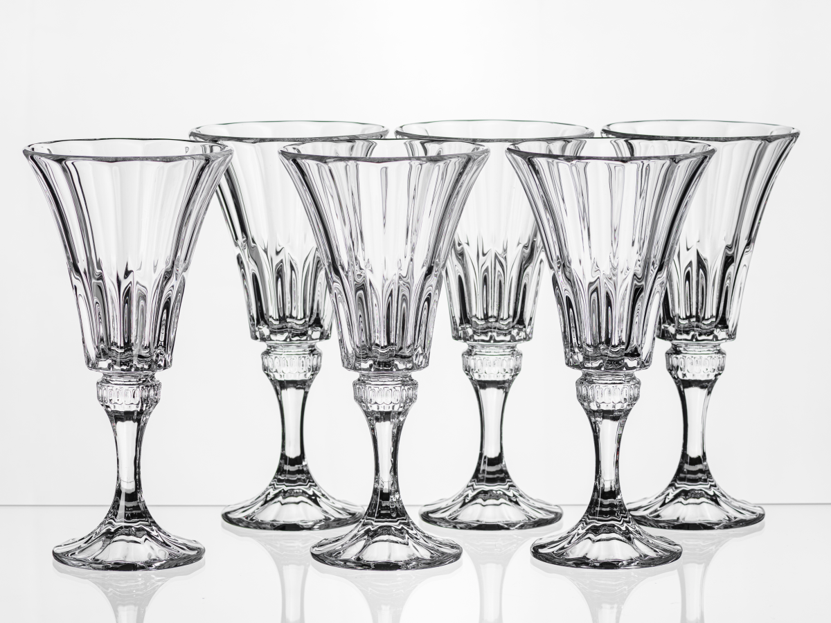 НАБОР БОКАЛОВ ДЛЯ ВИНА стеклянных "WELLINGTON" 6 шт. 280 мл (арт. 9K7/1KC88/0/99S37/280-669, код 870957)