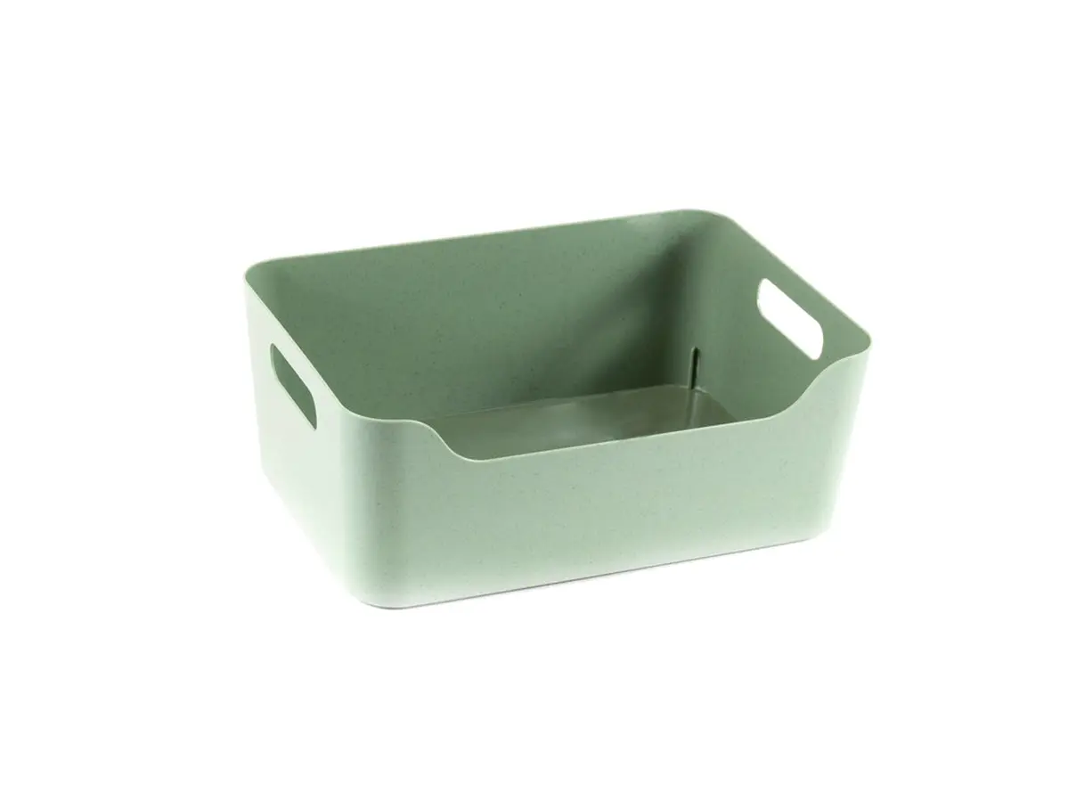 КОРЗИНА пластмассовая "Scandi" зеленый флэк 27*19*10,5 см/4,6 л (арт. 434200836, код 401053)