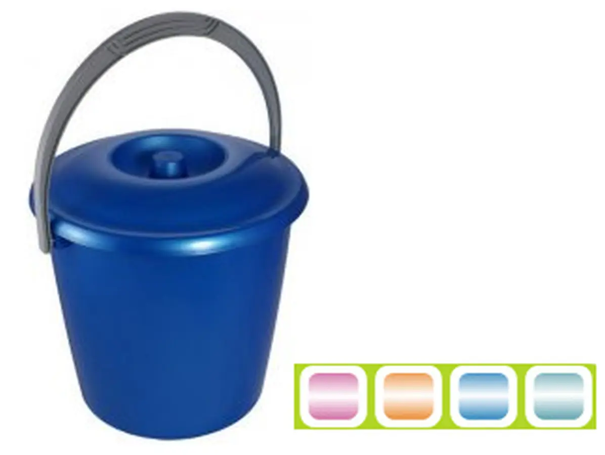 ВЕДРО пластмассовое с крышкой "Соло" 10 л (арт. С633К, код 784050)