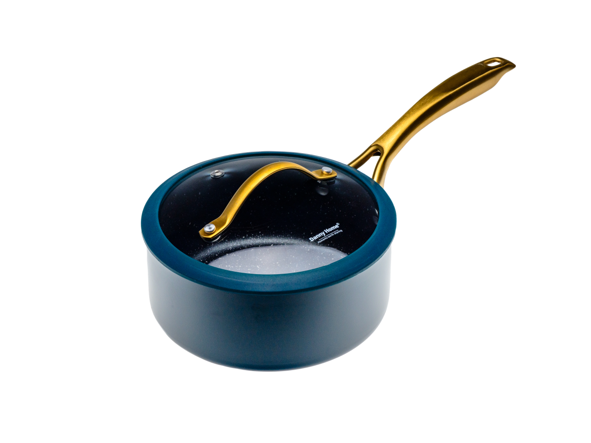 СОТЕЙНИК алюминиевый с антипригарным покрытием с крышкой 1,9 л/18*8 см (арт. MO-005-18, код 282012)