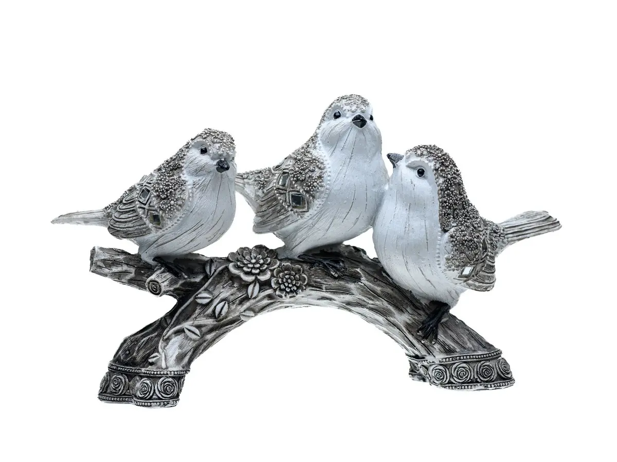 СТАТУЭТКА полистоун "Три воробья" 26,5*8,7*15,5 см (арт. 27455135, код 267248)