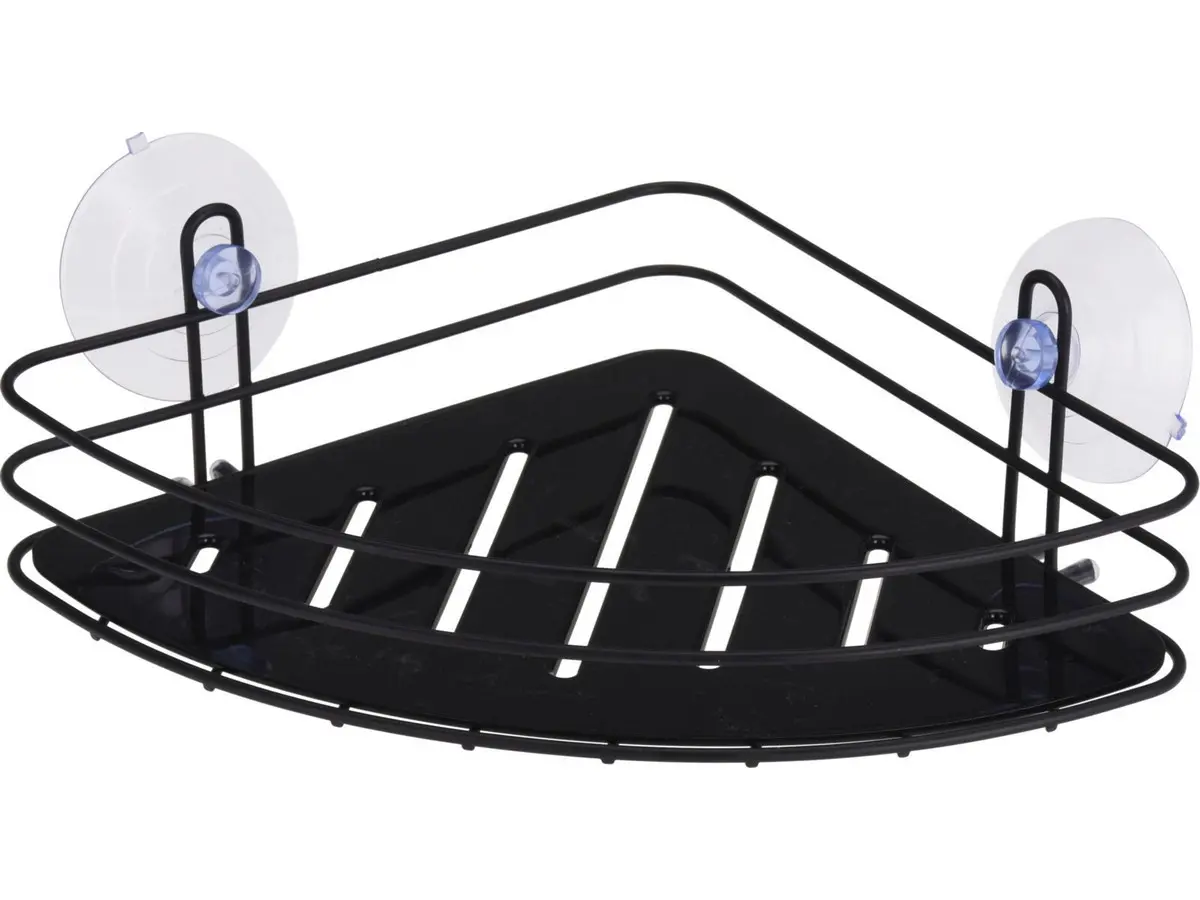 ПОЛКА ДЛЯ ВАННОЙ УГЛОВАЯ металлическая 20*20*8 см (код 095153)