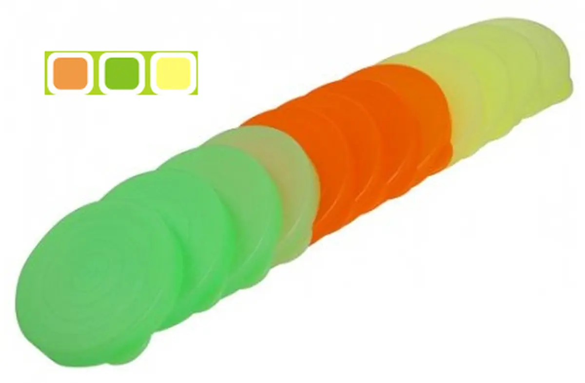 НАБОР КРЫШЕК ДЛЯ БАНОК полиэтиленовых 12 шт. 8,3 см (арт. С23НК, код 781479)