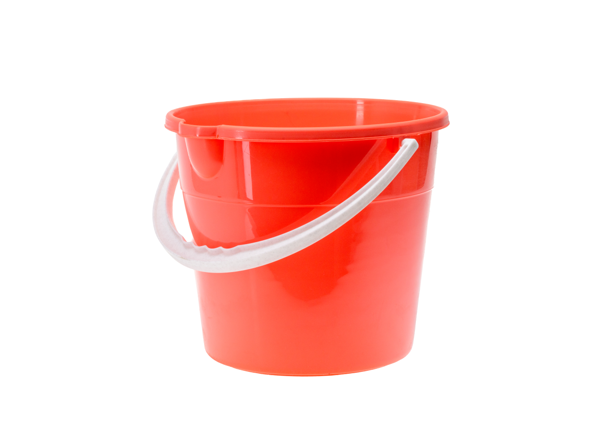 ВЕДРО пластмассовое 10 л/25 см со сливом коралловое (арт. MPG0118, код 530118)