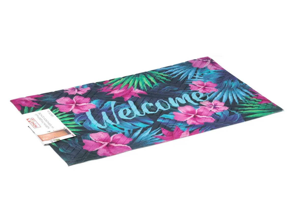 КОВРИК ПРИДВЕРНЫЙ текстильный влаговпитывающий на резиновой основе 45*75 см (арт. К-602-22, код 220694)