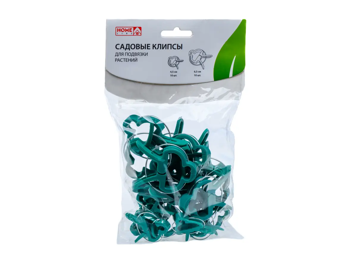 НАБОР ЗАЖИМОВ ДЛЯ РАСТЕНИЙ пластмасса/металл 4,5/6,5 см 20 шт. (арт. 10649600, код 273201)