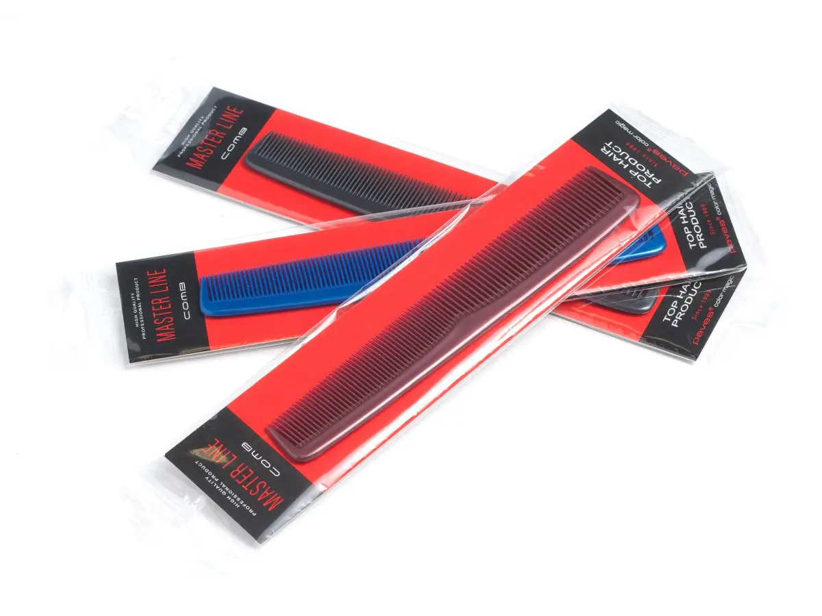 РАСЧЕСКА МУЖСКАЯ пластмассовая 17,5 см (арт. 10430, код 104302)