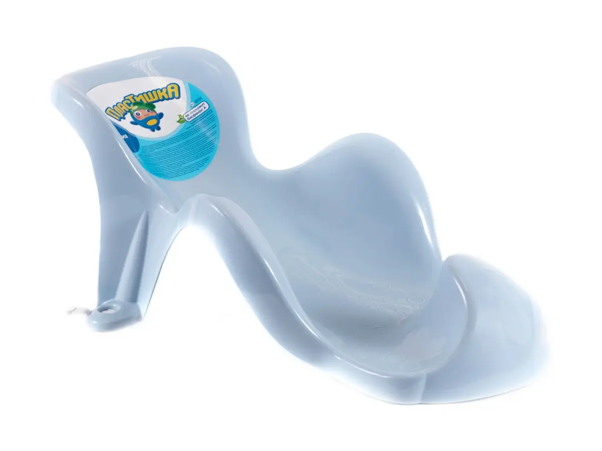 ГОРКА ДЛЯ КУПАНИЯ ДЕТЕЙ пластмассовая светло-голубая 49*26*21 см (арт. 431326831, код 604948)