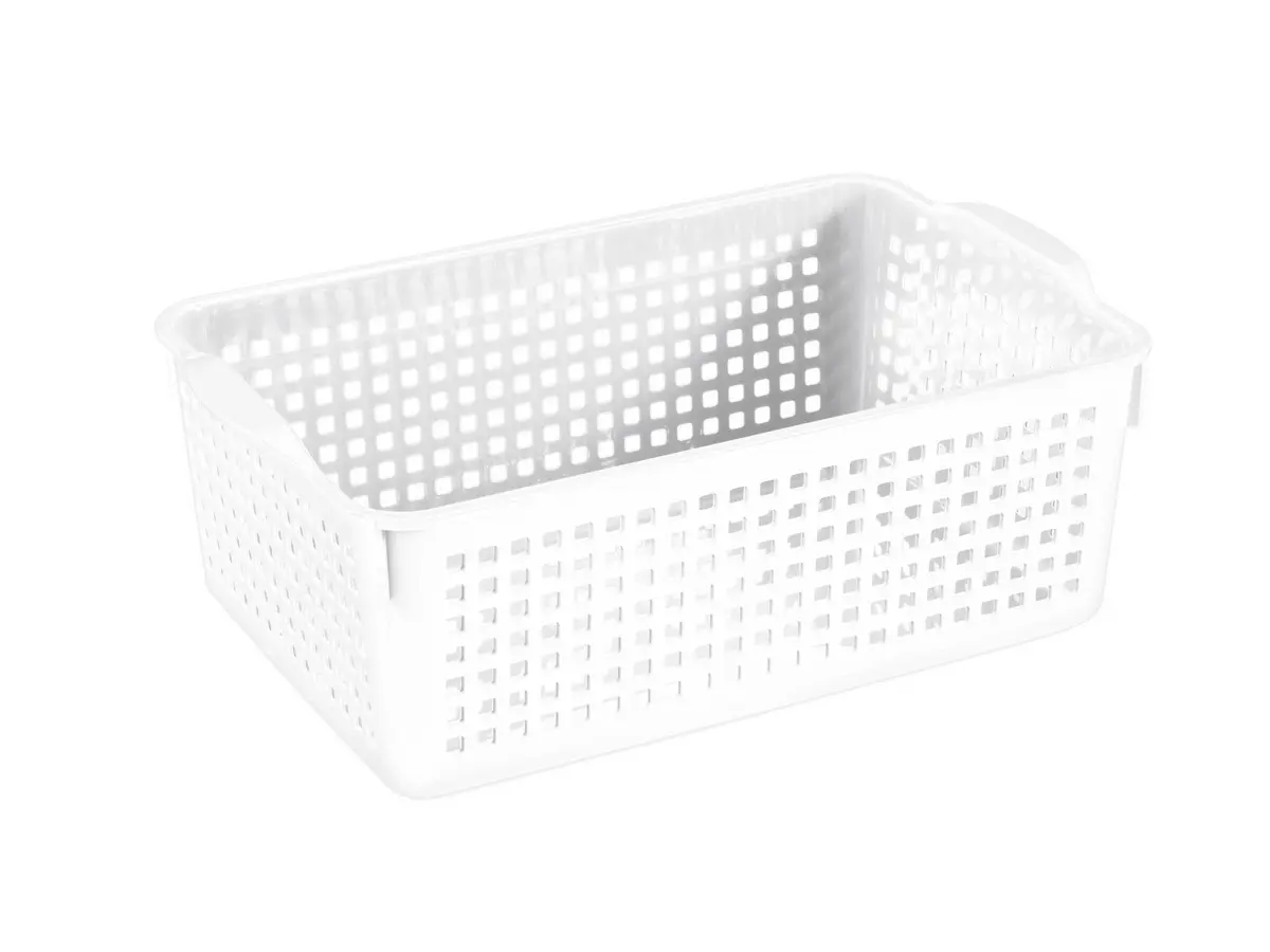 КОРЗИНА пластмассовая "Лофт" 3,8 л/29,5*18,5*10,5 см белая (арт. 643006, код 794327)