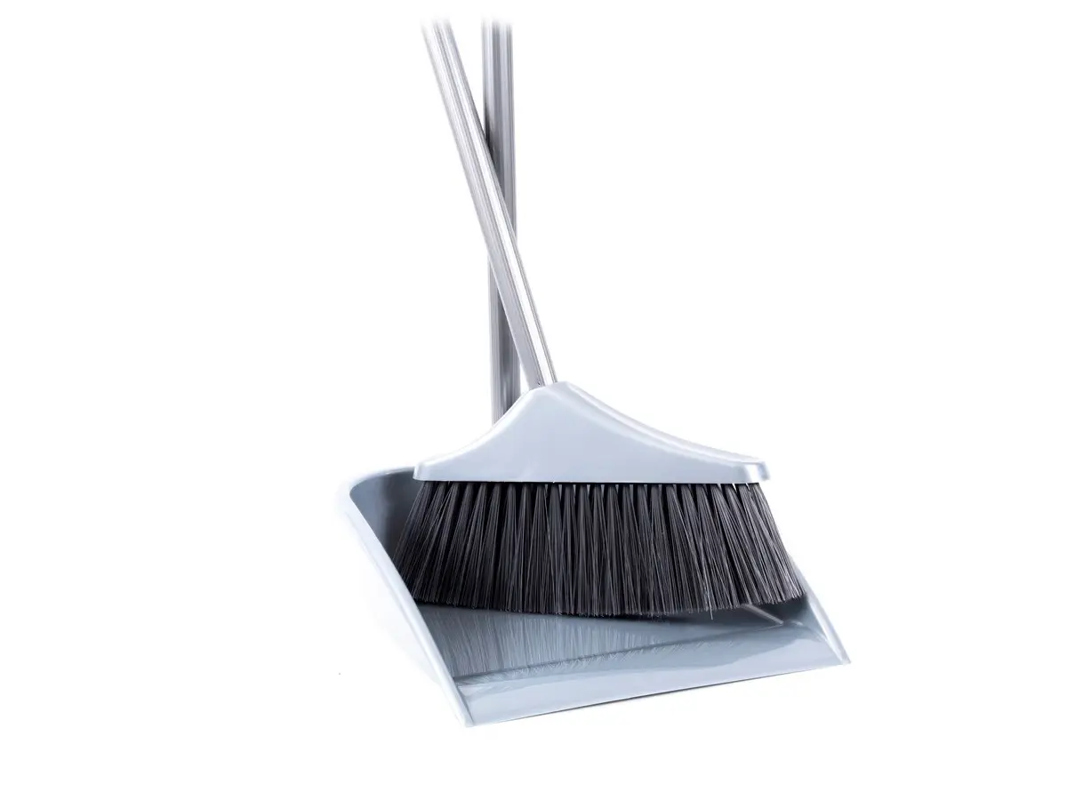 НАБОР ДЛЯ УБОРКИ ПОМЕЩЕНИЯ пластмассовый "Перфетто" 2 пр. 25*26*98 см: совок, щетка (арт. С863, код 905089)