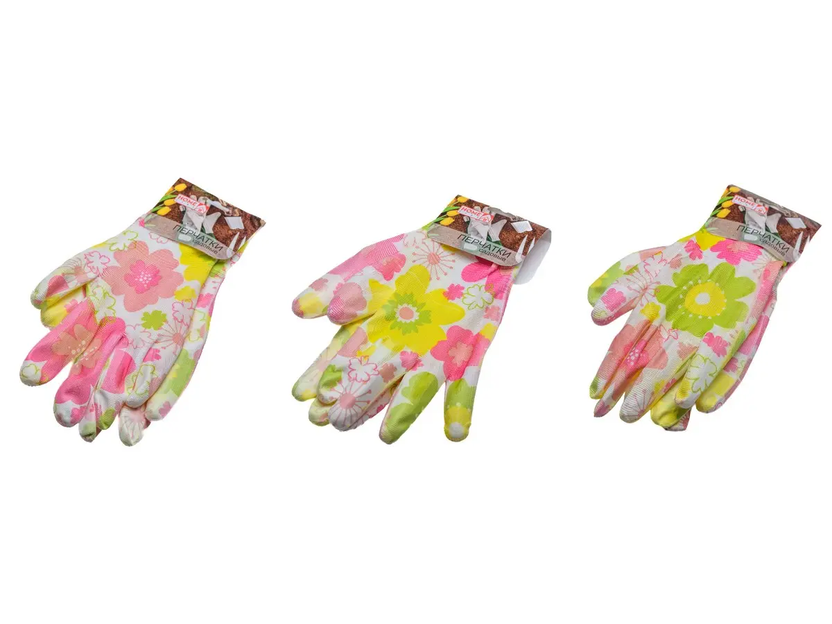 ПЕРЧАТКИ текстильные для садовых работ 1 пара в упаковке размер 8 (арт. 26582514, код 270354)