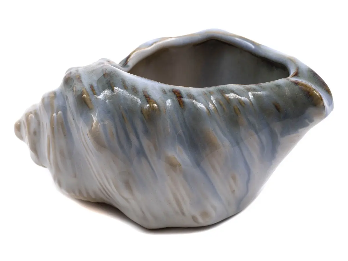 КАШПО ДЛЯ ЦВЕТОВ керамическое "Ракушка" 17*11*8 см (арт. 27860828, код 220588)