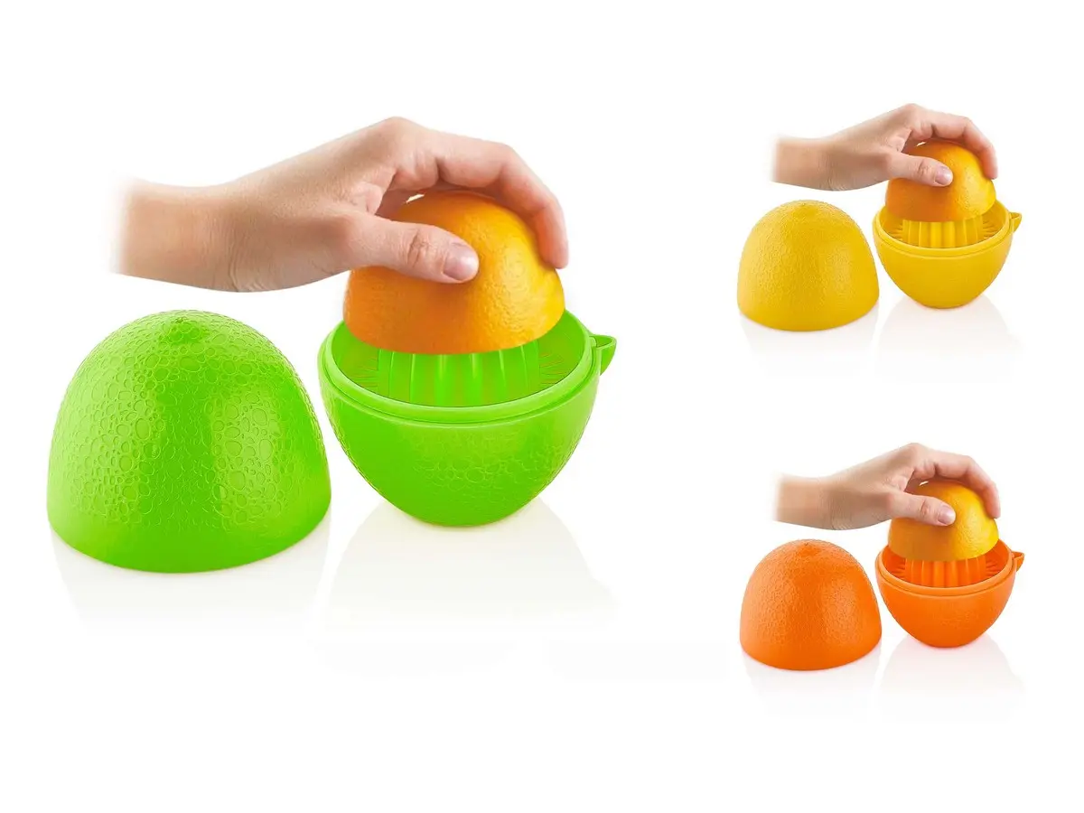 ВЫЖИМАЛКА ДЛЯ ЦИТРУСОВЫХ пластмассовая 7,5*7,5*11 см с крышкой (арт. L-00217, код 002173)