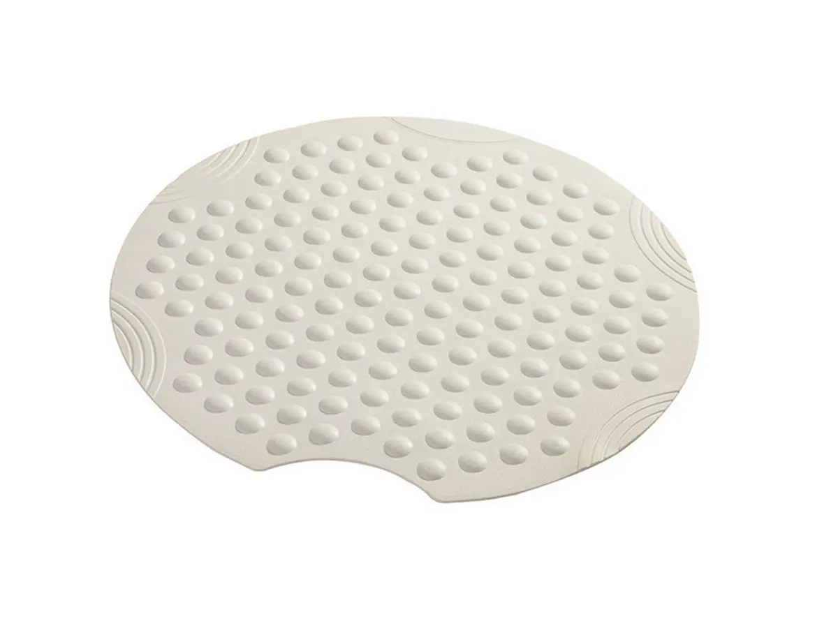 КОВРИК ДЛЯ ВАННОЙ АНТИСКОЛЬЗЯЩИЙ резиновый "Tecno Ice" серебряный 55 см (арт. 68827, код 148335)