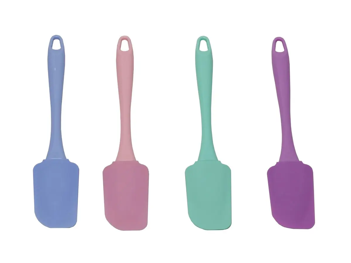 ЛОПАТКА КУХОННАЯ силиконовая с пластмассовой ручкой 5*24 см (арт.9902620, код 071927)