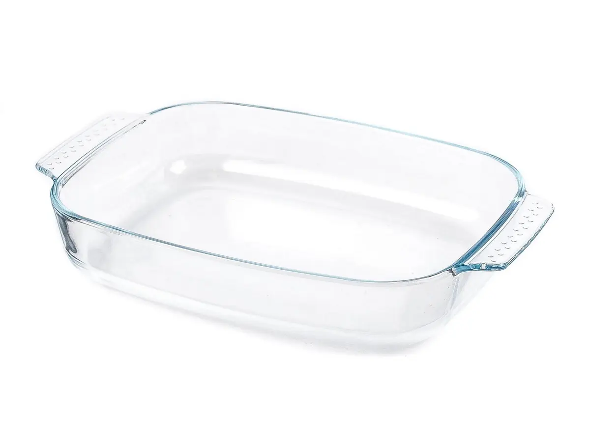 БЛЮДО стеклянное прямоугольное 34,4*22,3*6,1 см/2,7 л (арт. LHP-DT-2.7, код 223084)
