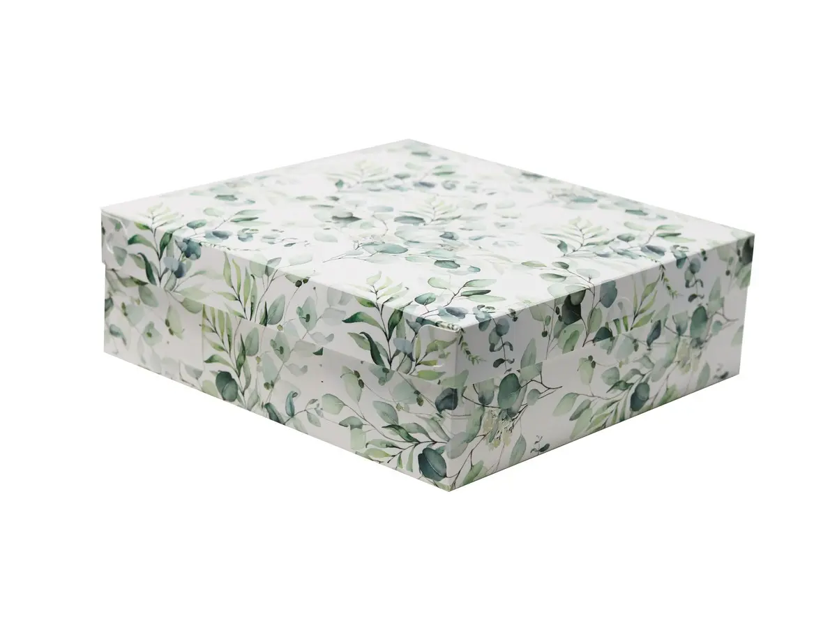 КОРОБКА полипропилен складная с крышкой "Акварель" 30,5*30,5*10 см (арт. BB102025, код 021908)