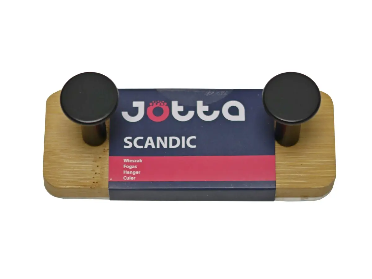 ВЕШАЛКА НАСТЕННАЯ бамбуковая "Scandic" на 2 крючка 12*4,5*4,5 см (арт. 8350729, код 507297)