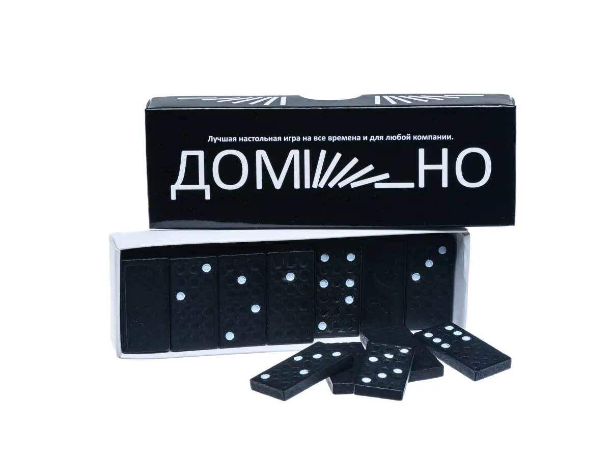 НАБОР ДЛЯ ИГРЫ В ДОМИНО в коробке (арт. 29983152, код 273096)