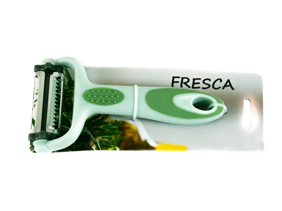 СКРЕБОК ДЛЯ ОЧИСТКИ ОВОЩЕЙ металлический с пластмассовой ручкой (арт. 991048, код 249909)