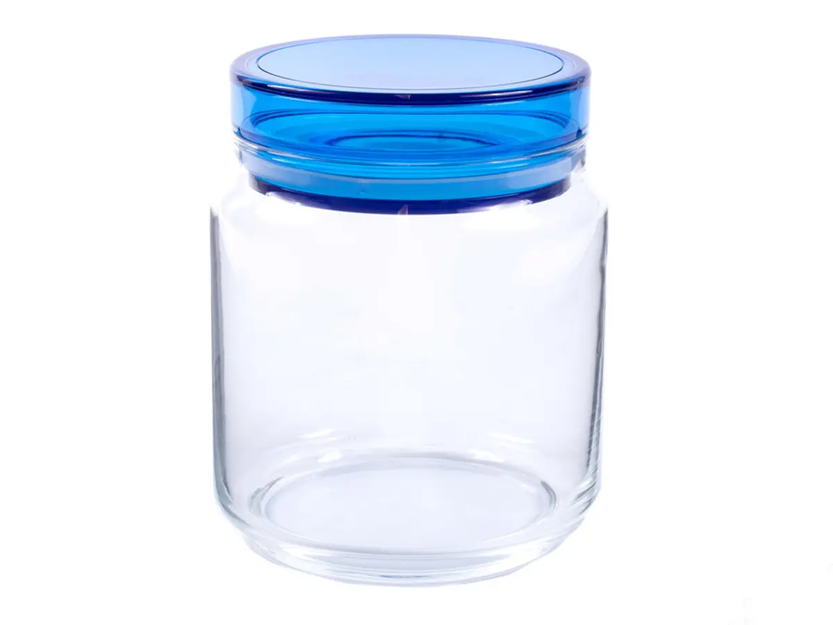 БАНКА ДЛЯ СЫПУЧИХ ПРОДУКТОВ стеклянная "Colorlicious blue" 1 л с пластмассовой крышкой (арт. L8337, код 181896)