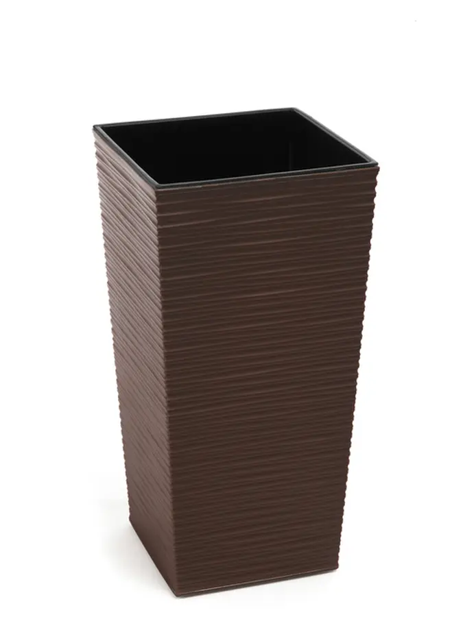 КАШПО пластмассовое "Finezja dluto" мокко 25*25*47 см (арт. LA589-83, код 835898)