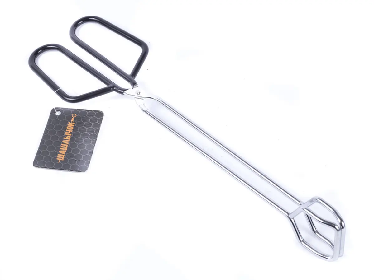 ЩИПЦЫ ДЛЯ ГРИЛЯ металлические с пластмассовыми ручками 30 см (арт. 600006, код 161249)