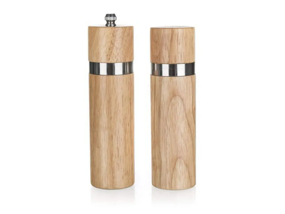 НАБОР МЕЛЬНИЦ ДЛЯ СОЛИ И ПЕРЦА деревянный 2 шт. 6*15,2 см (арт. 27060102, код 428825)