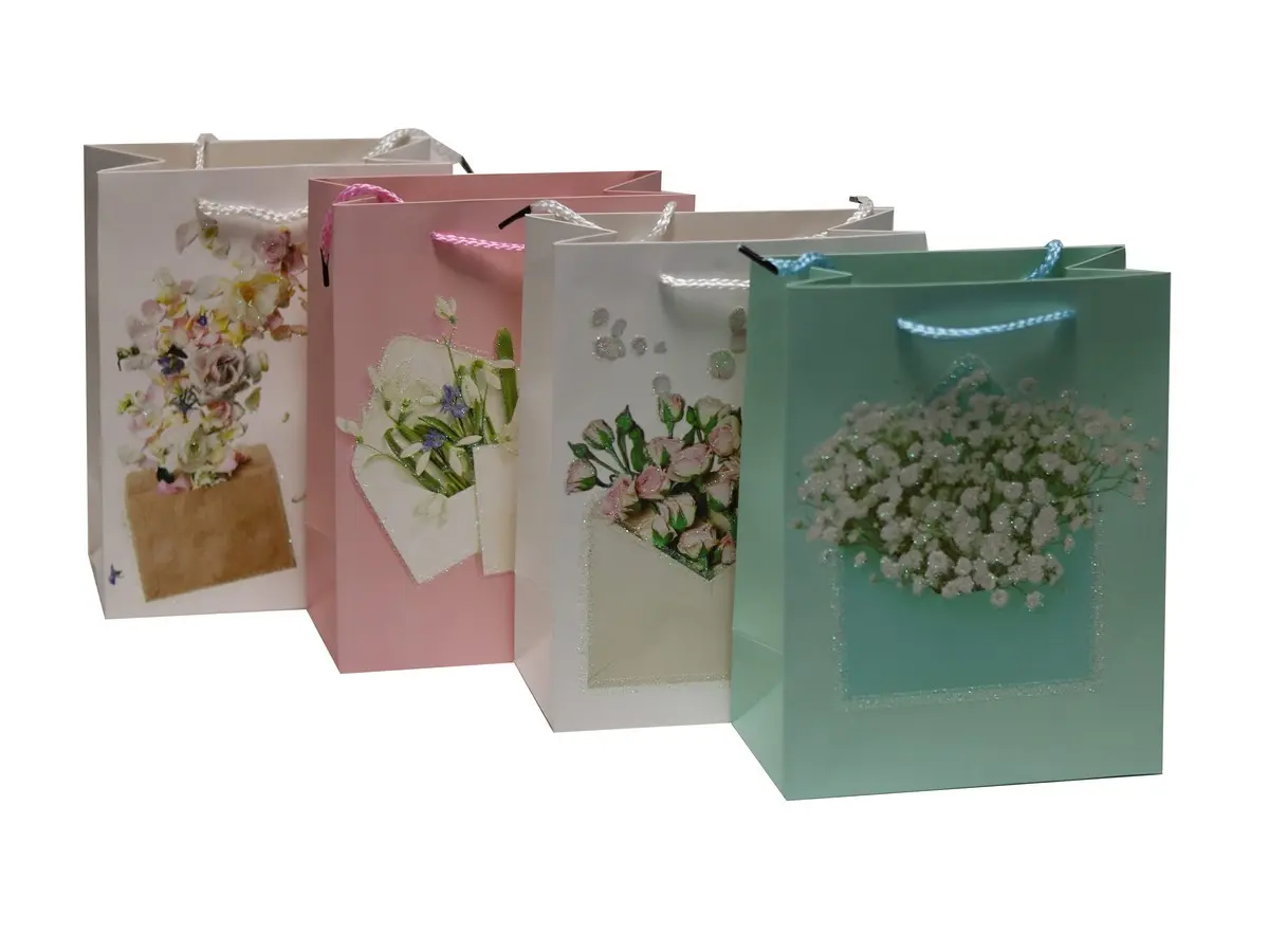 ПАКЕТ ДЛЯ ПОДАРКОВ бумажный 26*32*12 см (арт. PK23503, код 259373)