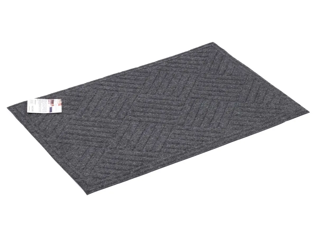 КОВРИК ПРИДВЕРНЫЙ текстильный влаговпитывающий на резиновой основе 40*60 см (арт. К-501-1, код 220816)
