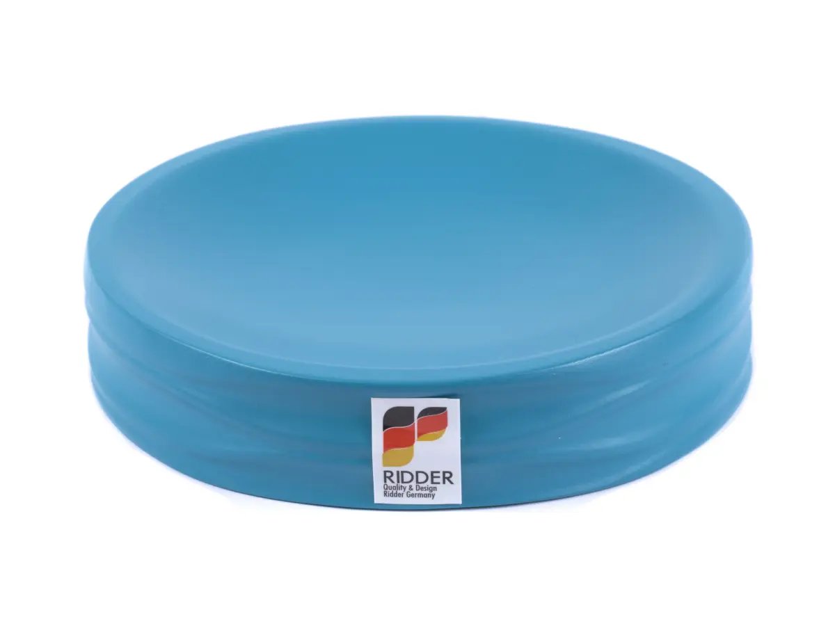 ПОДСТАВКА ДЛЯ МЫЛА полирезин "Swing Turquoise" 11*11*2,5см (арт. 22300315, код 224671)