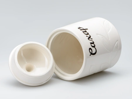 БАНКА ДЛЯ СЫПУЧИХ ПРОДУКТОВ керамическая "Сахар" 800 мл/10,8*10,8*15,8 см (арт. QC24B27Ср, код 292912)