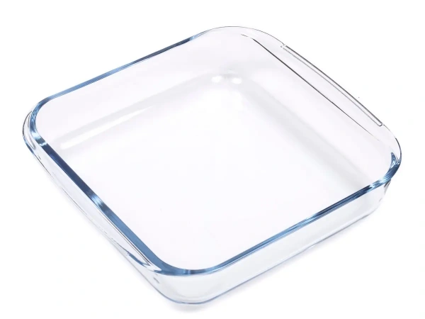 БЛЮДО стеклянное квадратное 24,5*21,9*5,1 см/1,8 л (арт. LHP-FP-1.8L, код 223169)