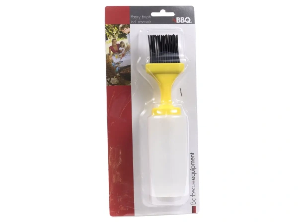 КИСТЬ ДЛЯ ТЕСТА силиконовая с емкостью для масла (код 092831)