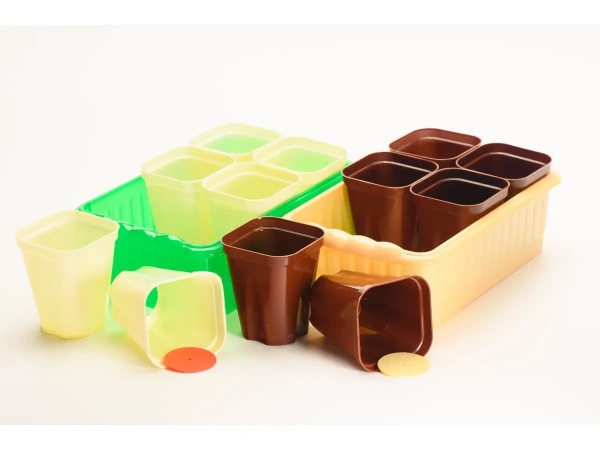 ЛОТОК ДЛЯ ЦВЕТОВ (РАССАДЫ) + 6 стаканчиков со сьемным дном (арт.14447, код 314701)