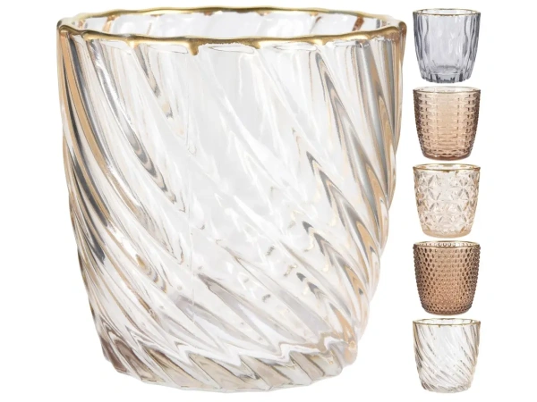 ПОДСВЕЧНИК стеклянный 9*9 см (код 794786)