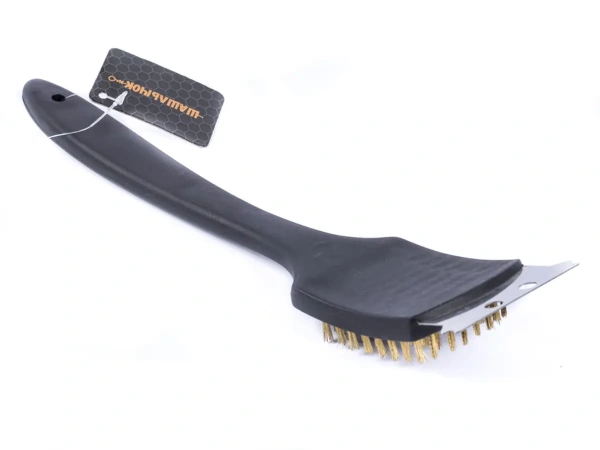 ЩЕТКА ДЛЯ ЧИСТКИ ГРИЛЯ металлическая с пластмассовой ручкой 30 см (арт. 666006, код 161119)