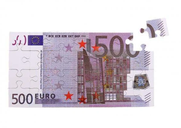 МАГНИТ-ПАЗЛ пластмассовый ''500 евро'' 8,2*16 см (арт. 10416127, код 099917)